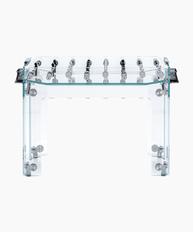 luxury crystal trasparent foosball table