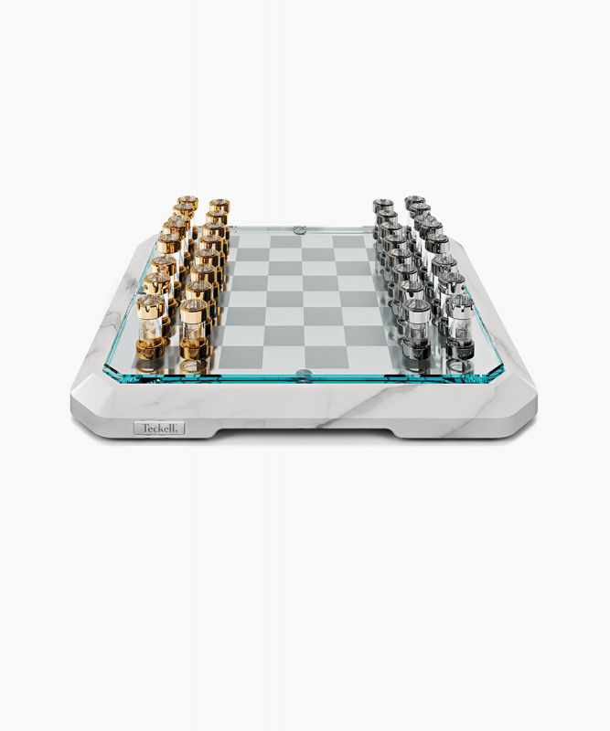 luxury white chessboard