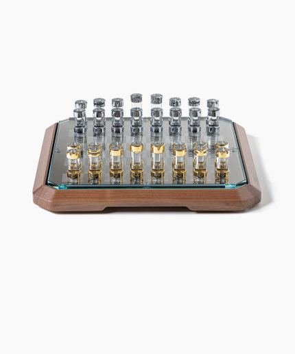 luxury wood chessboard